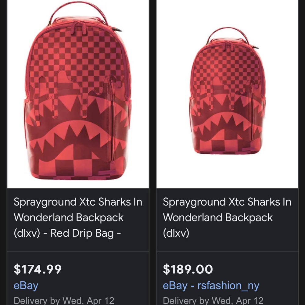 Spray ground red book sac